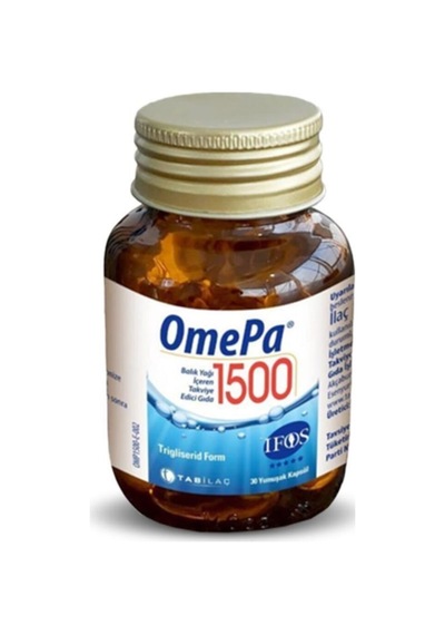 Omepa 1500 Balık Yağı Içeren Takviye Edici Gıda 30 Kapsül