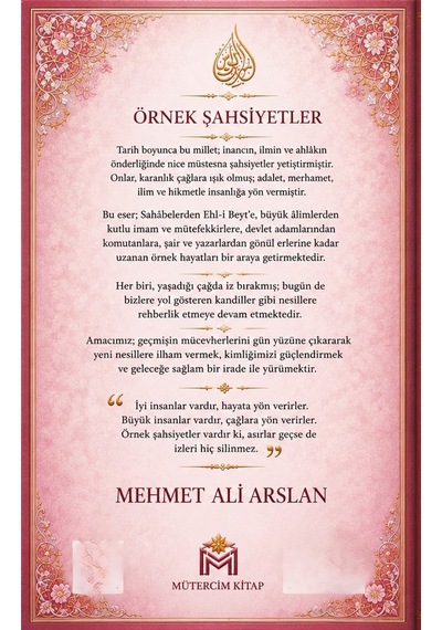 Örnek Şahsiyetler / Sahabeler, Ehl-i Beyt Ve Mezhep İmamlarını...