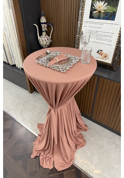 Dertsiz Bağlamalı Bistro Masa Örtüsü - Düğün Davet Organizasyon Otel Restoran Kokteyl Masa Örtüsü Gül Kurusu Gül Kurusu Dertsiz Bağlamalı Bistro Masa Örtüsü - Düğün Davet Organizasyon Otel Restoran Kokteyl Masa Örtüsü Gül Kurusu Gül Kurusu