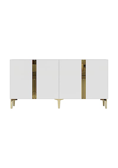 Ka1598bg Anka Konsol Ve Tv Sehpası Beyaz-gold 150cm