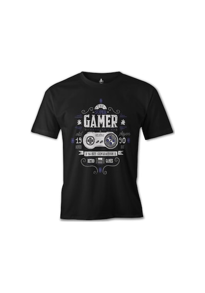 Oyun - 1990 Players Siyah Erkek Tshirt