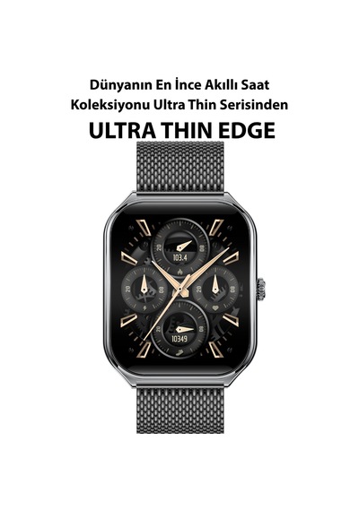 Logia Ultra Thin Edge 48 MM Metal Kordon Akıllı Saat (Distribütör Garantili)