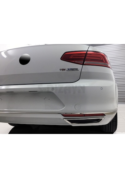 Vw Passat B8 2015-2018 Krom Egzoz Çıkışı Görünümü Difüzör