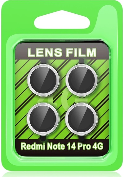 Mey İthalat Redmi Note 14 Pro 4g Raze Metal Kamera Lens - Gümüş