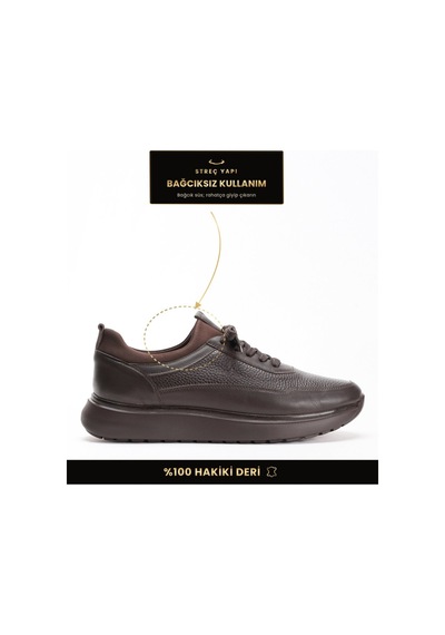 Fame Step Hakiki Deri Erkek Yürüyüş Ayakkabısı Casual Comfort Streç Yapı Bağcıksız Kullanım Ortopedik Günlük Rahat Taban Kahverengi Sneaker Fame Step Hakiki Deri Erkek Yürüyüş Ayakkabısı Casual Comfort Streç Yapı Bağcıksız Kullanım Ortopedik Günlük Rahat Taban Kahverengi Sneaker