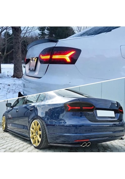 Vw Jetta Mk6 İle Uyumlu Audı Dızayn Stop Füme 2011-2014
