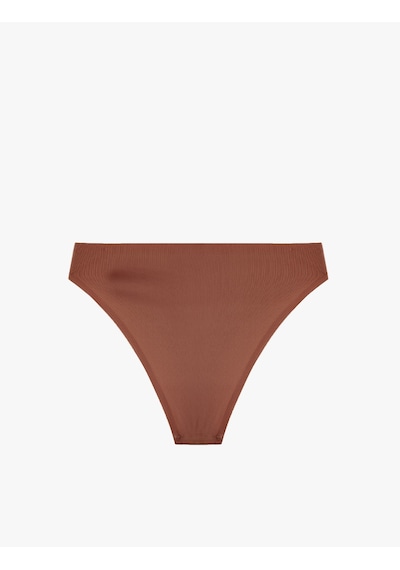 Koton Rahat Kalıp Basic Brazilian Külot Kahverengi 6slk30070mk Kahve