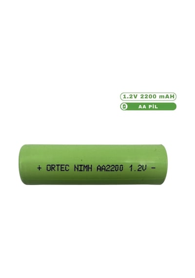 Ortec 1.2v 2200mah Ni-mh Aa Şarj Edilebilir Kalem Pil