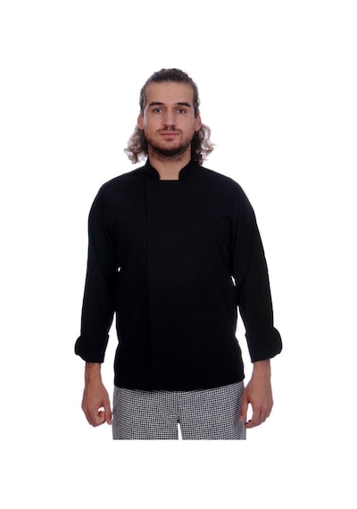 Unisex Aşçı Ceket Koltuk Altı Fileli Siyah
