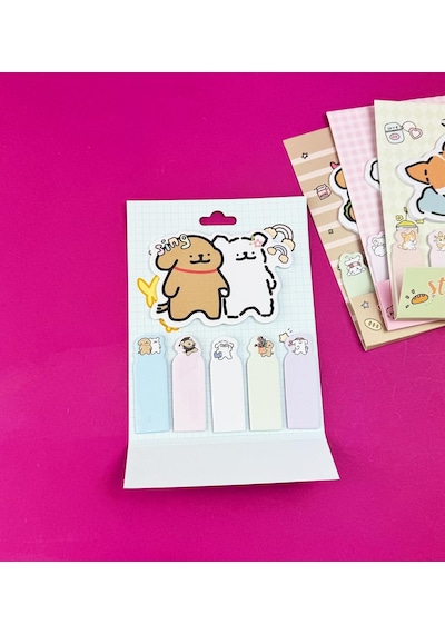 Sevimli Köpek Tasarımlı Post-it
