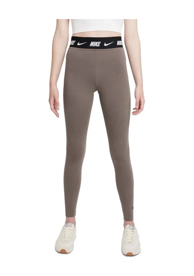 Nike Sportswear Club Kadın Kahverengi Tayt Pamuk Polyester Kahverengi