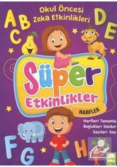 Süper Etkinlikler Harfleri Tamamla / Okul Öncesi Zeka Etkinlik...