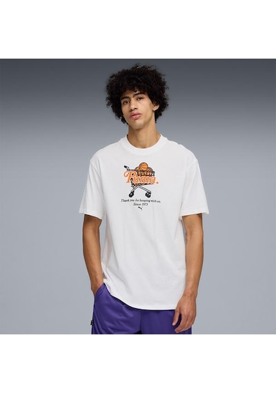 Puma Junior Varsity I Erkek Beyaz Tişört