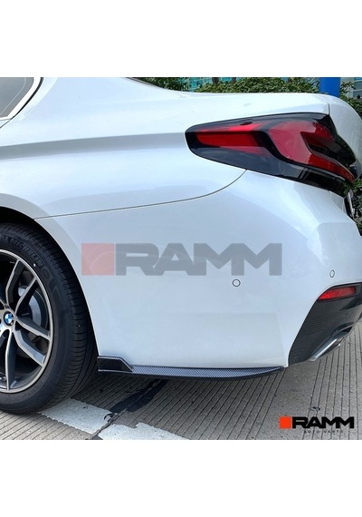 Bmw G30 M-tech Arka Tampon Bıçağı Sağ-sol Parlak Karbon