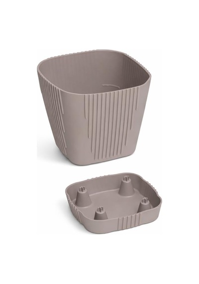 So-zb04 Zambak Dekoratif Plastik Saksı 5.6 Lt No:4 Mocha 6 Adet