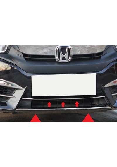 Honda Civic Fc5 2016-2020 Ön Tampon Çıtası Krom 2 Prç. P.çelik