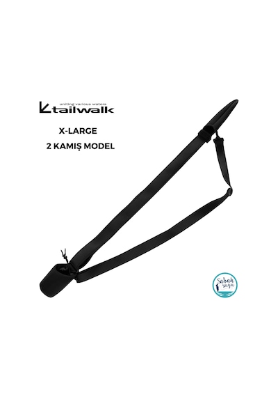 Tailwalk 2 Parça Askılı Kamış Kılıfı X-large Siyah