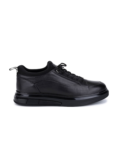 Tamer Tanca Erkek Hakiki Deri Siyah Analin Sneakers & Spor Ayakkabı 1145 20548 Erk Ayk Y26 Sıyah Anl