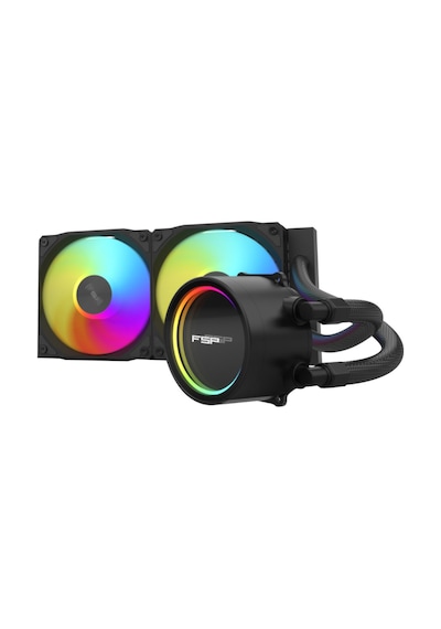 Fsp Ae24-b, 240mm, Argb, 2 Fanlı, Lga1851/1700/1200/am4/am5 Uyumlu, Cpu Sıvı Soğutma Siyah