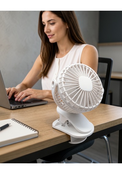 Mandallı 360 Ayarlanabilir Mini Fan Uczzaf01vantilatör-2