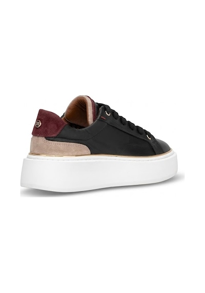 John Richardo 1247 Kadın Hakiki Deri Klasik Sneaker Siyah Siyah