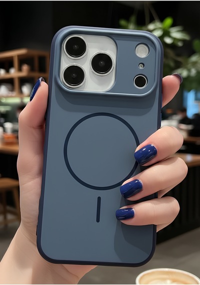Apple Apple iPhone 17 Pro Max İçin Uyumlu M-safe Şarj Özellikli Elde Kaymaz Soft Renkli Kılıf