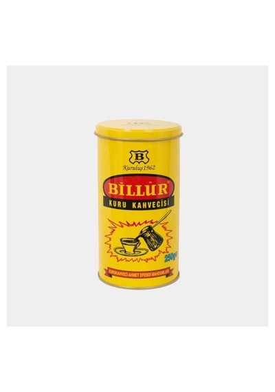 Billur Kahve Metal Silindir Kutu Billur Kahve 250gr. Türk Kahvesi