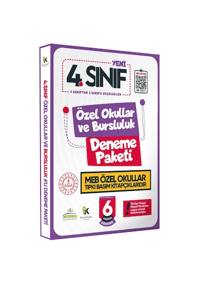 4.Sınıf Özel Okullar ve Bursluluk Hazırlık MEB Tıpkı Basım Deneme 6lı Fasikül SETİ