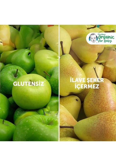 Gerber Organik Muz Yabanmersini Böğürtlen Ve Elma Püresi 90 G