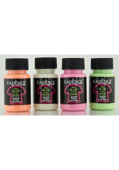 Cadence Gece Parlayan Kumaş Boya - Pembe - Glow In Dark 50Ml