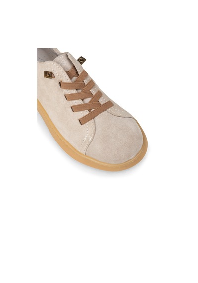 Deery Kadın Hakiki Süet Bej Sneaker Ayakkabı - Se605zbejc01