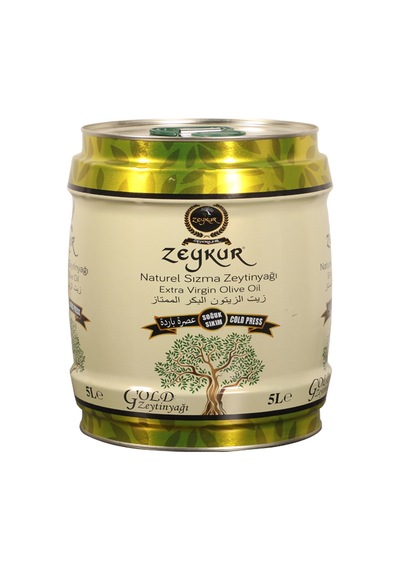 Zeykur Gold Soğuk Sıkım Zetinyağı Teneke 5 L