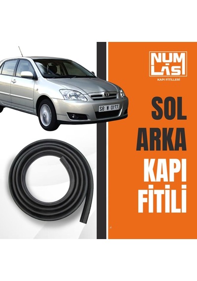 Toyota Corolla Hatchback 2000-2006 Sol Arka Kapı Fitili-a Kalite-numlas-nm5832