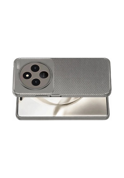 Tecno Spark 30 Kılıf Auto Focus Karbon Kapak - Gri 0.2M-Çok Renkli