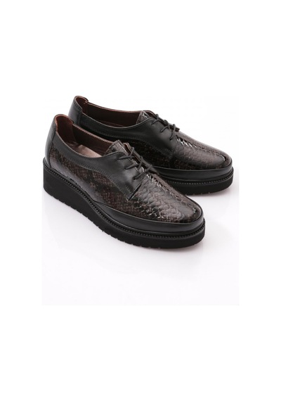 Dgn 30550 Kadin Comfort Ayakkabi 30550-692-R1712 Siyah Yılan