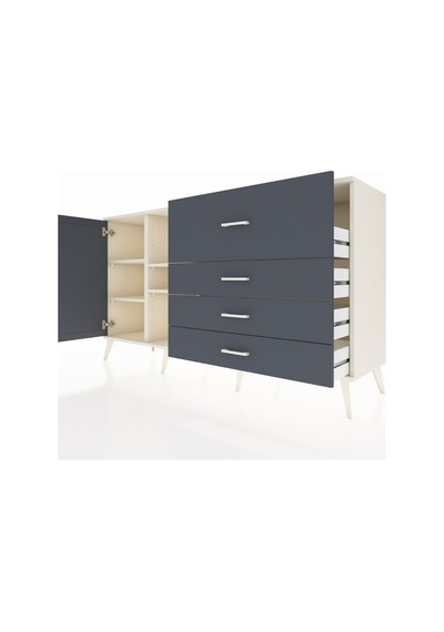 Kronos Konsol 4 Raflı 4 Çekmeceli Tek Kapaklı 176x59x99 Aytaşı-a Aytaşı-antrasit Kronos Konsol 4 Raflı 4 Çekmeceli Tek Kapaklı 176x59x99 Aytaşı-a Aytaşı-antrasit