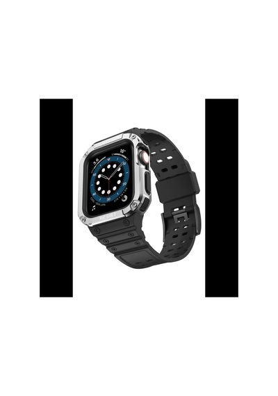 Watch 42mm Kr401 Silikon Kordon - Siyah-gümüş Bz8683140506667