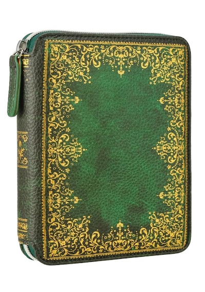 Vj 123-2166 Zipper Folder Organizer Defter A6 Çizgili Yeşil Çeşitli Renk Ve Desen