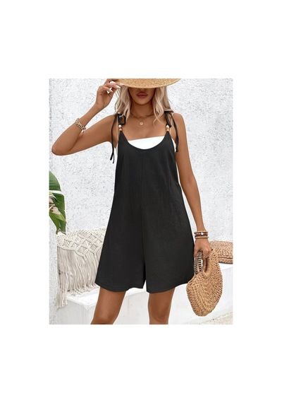 Butik İstanbul Kadın Ip Askılı Yuvarlak Yakalı Boncuk Detaylı Geniş Paçalı Salaş Kısa Pera Tulum Siyah Butik İstanbul Kadın Ip Askılı Yuvarlak Yakalı Boncuk Detaylı Geniş Paçalı Salaş Kısa Pera Tulum Siyah