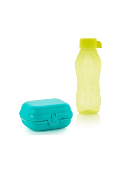 Tupperware Eco Şişe Suluk 310 ml Limon & Eco+ Mini Taşıma Kabı