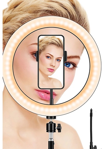 Youtuber Led Işıklı Tripod Selfie Makyaj Işığı Ring Light 14 Inç Halka Ring Light 14 Inç
