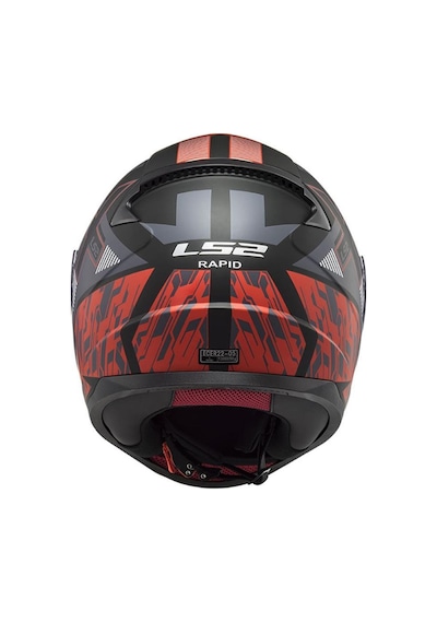 LS2 Rapid Xtreet Kask Kırmızı - Mat Siyah
