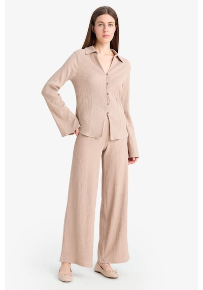 DeFacto Wide Leg Esnek Belli Geniş Paça Bürümcük Pantolon F0057AX25SPBG210 DeFacto Wide Leg Esnek Belli Geniş Paça Bürümcük Pantolon F0057AX25SPBG210