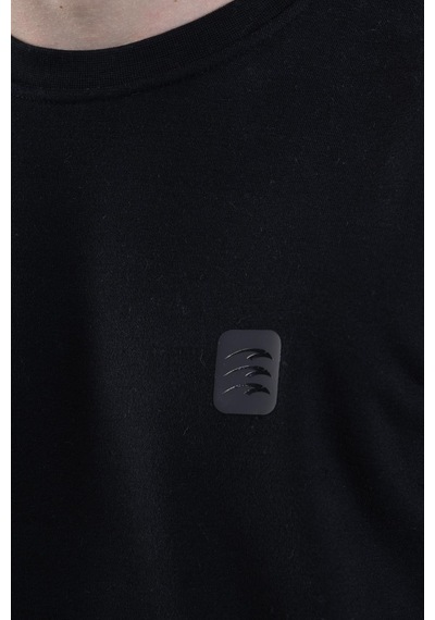 Maraton Sportswear Regular Erkek Bisiklet Yaka Takma Kol Basic Lacivert Sweatshirt 21796-lacivert