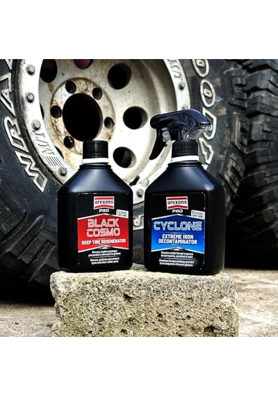 Car Care Pro Black Cosmo - Extreme Lastik, Lastikleri Ve Kauçuk Parçalarını Yeniler, Cilalar Ve Muhafaza Eder, Yağs