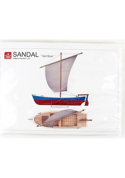 1/35 Yelkenli Sandal Ahşap Maketi