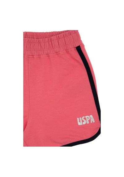 U.S. Polo Assn. Kız Çocuk Pembe Regular Fit Örme Şort 50306297-VR167