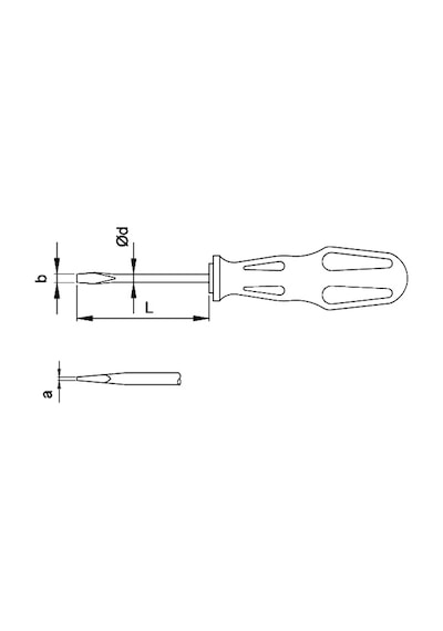 Ceta Form 410086M Torex Düz Uçlu Tornavida Atölye Tipi 10 x 200 MM