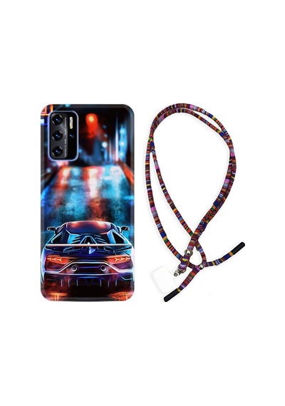 Reeder P13 Blue 2022 Kılıf Rasta Boyun Askılı Neon Cars 1724