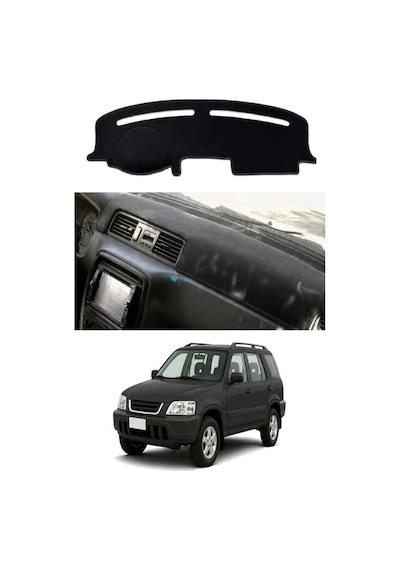 Honda - Cr-v 1997-2001 Uyumlu Torpido Koruma Kılıfı - Siyah Şeritli